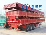 Sale 40 Tons 600mm-1200mm Side Wall Fence Type Cargo Flat Lorry Truck Semi