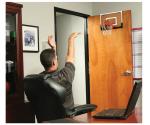 Kingda Hanging Wall Mini Basketball Hoop Metal Frame With Inflatable Tube