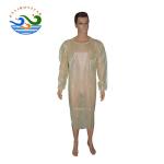 Wear Resisting Yellow Disposable Isolation Gowns For Food Industry