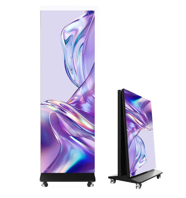 China P1.53 Foldable LED poster screen LED Poster Display factory