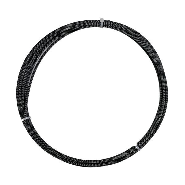 Cranes 7x7 1/8'' AISI316 Black Oxide Stainless Steel Wire Rope Aircraft Cable