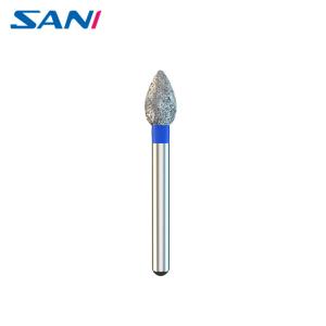 China Stainless Steel Silver 11mm FG Dental Diamond Bur With CE FDA ISO Certificate factory