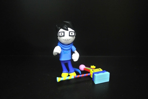 Glasses Boy Custom Action Figures Home Decoration With A Colourful Chopper