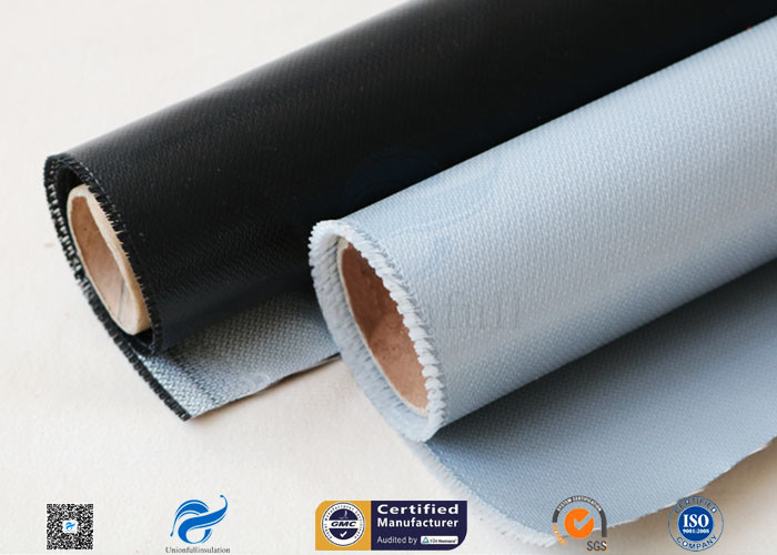 15oz Black Silicone Coated Fiberglass Fabric For Thermal / Electrical Insulation