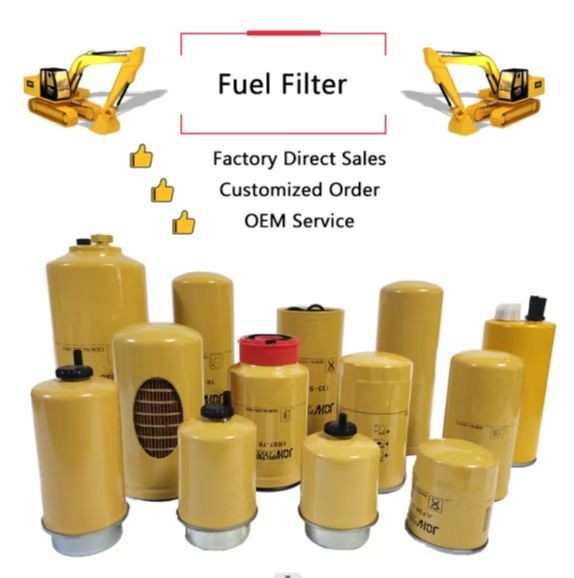 1R-0762 P550625 Excavator Fuel Filter Yellow Color For E325C E330C