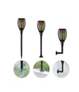 China Safety Waterproof Flicker Outdoor Torch Lights For Garden Decoration Automatic On Dusk / LED Solar Flame Lamp factory