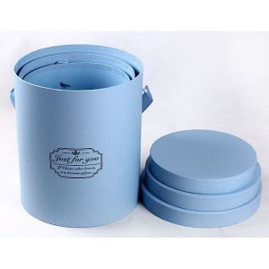 Luxury Custom Made Round Cardboard Boxes for Roses Packaging Accepting Custom