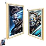 Wooden 21.5 24 27'' Artistic Electronic Digital Video Frame With Wifi Audio