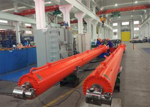 China Hang Upside Down Telescopic Cylinder Double Acting Heavy Duty Stoke 16m factory