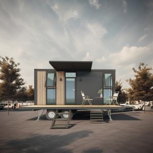 China Hotel 20ft or 40ft Mobile Outdoor Container Bar Coffee Shop on the Second Floor with Outdoor Design and Wheels factory