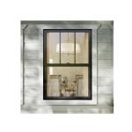 Vertical Sliding Tempered Glass Double Hung Windows With Stainless Steel Screen