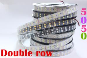 China 5m / Reel Double Row 24 Volt Rgb Led Strip Warm White Led Flexible Tape Light factory