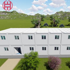 China Zontop Module Prefabricated Homes Prefab Light Steel Structure Frame Import Shipping Container House factory