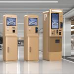 Outdoor Kiosk Parking Payment Station Credit Card And Bill Acceptor Self Payment