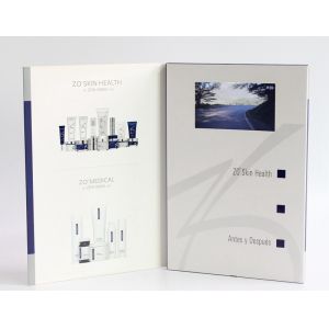 4.3 inch advertising Video In Folder with A4 / A5 paper card , 2G / 4G / 8G