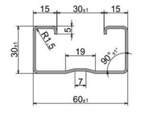 H400 Body Frame Thickness 1.2mm 2.0mm C Purlin Forming Machine