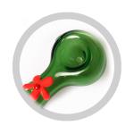 Hand Glass Smoking Pipe Pocket Tobacco Pipe With Red Flower On Glass Pipes