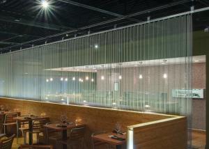 China Chain Link Curtain Metal Coil Drapery For Restaurants / Cafes / Retail Outlets factory