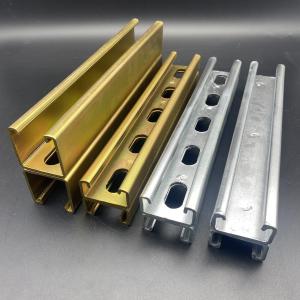 China Zinc Plated 41x82 Perforated Back to Back Strut Channel factory