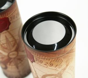 China H12cm Cylinder Gift Box With Lid , SGS 66.4g Cylinder Cardboard Box factory