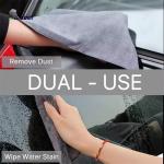 Microfiber Cleaning Cloth Car Cleaning Cloth Kitchenware Wipe Cloth 40x40cm Gray