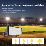 IK08 2000W Outdoor Led Stadium Lighting For Athletic Field
