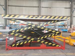 China 2023 Stationary Scissor Lift Mechanical Lift Table For Plywood Making Machine factory