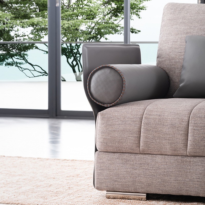 High End Hotel Lobby Furniture Lounge Fabric Relaxing Lazy Togo Unit Sofa Set