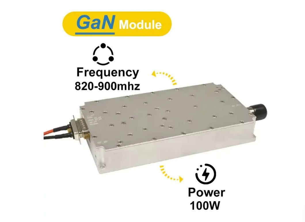820-900MHz 100W GaN Amplifier Anti Drone Suppression 700-1100MHz Module for Anti Drone System Anti Fpv RF Power Amplifier