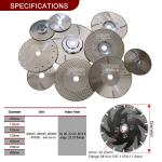 Electroplated Double Sided Maple Leaf Diamond Saw Blade Cutting Grinding Marble