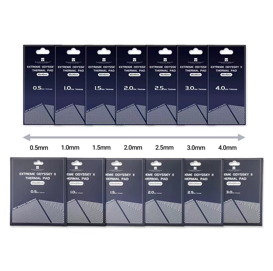 Coated Paper Hang Tab Box Packaging For Silicone CPU Thermal Pads SIM CARD