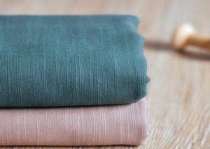 China Slub Plain 100 Cotton Canvas / Semi - Bleached Dyeing Cotton Fabric factory