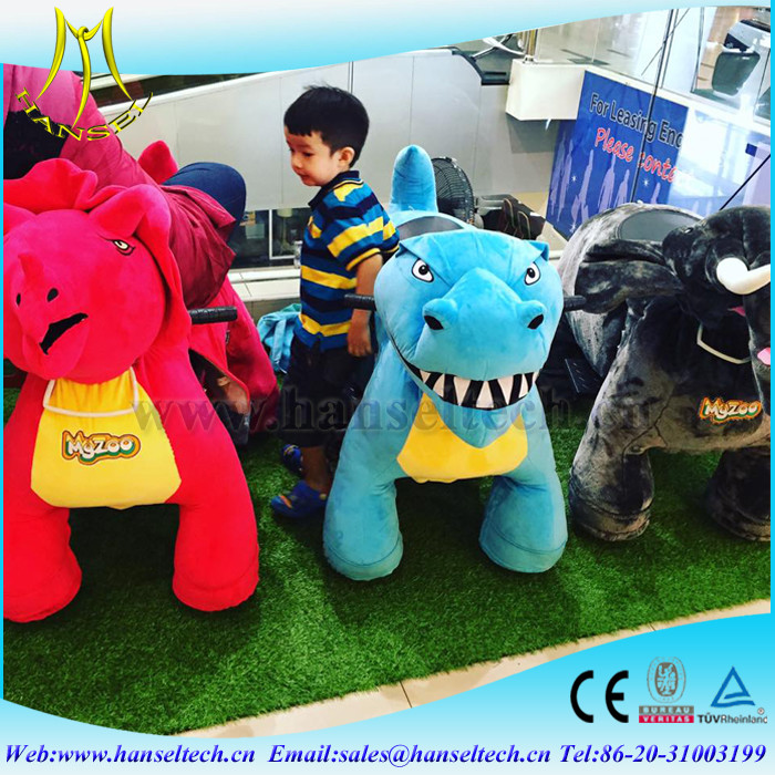 Hansel coin operated walking animal motorized and kiddie ride coin operated led merry-go-round rides