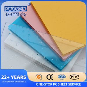 Impact Resistant Eco-Friendly Polycarbonate Solid Sheet with More Than 5 Years