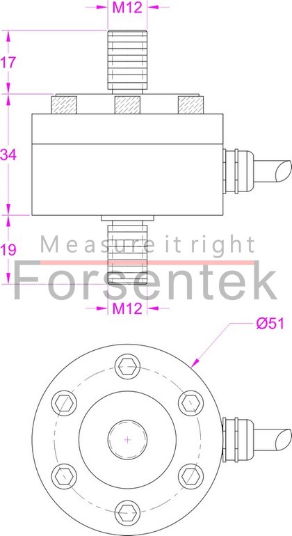 pull press force sensor