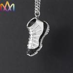 Eco Friendly 32g Hip Hop Shoe Mens Engraved Necklace