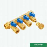 Two Ways Three Ways to Six Ways Floor Heating System Water Mixer Valve Brass