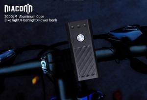 China IP68 Water Proof USB Bike Front Light Rechargeable 30 Watt 3000lm Brightness factory