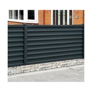 China 1.0mm 0.4mm Powder Coated Metal Plate Anthracite RAL7016 for Privacy Fence factory