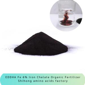 China EDDHA Fe 6% Iron Chelate Organic Fertilizer Ethylenediamine Two Adjacent Hydroxyphenyl Big Iron Sodium Acetate factory