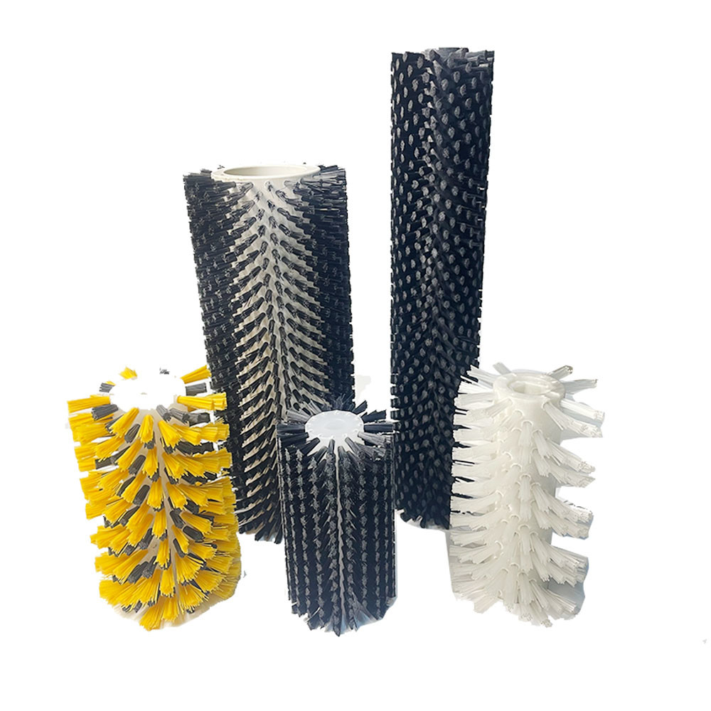 Custom Cylindrical Nylon Brush Industrial Rotary Brushes