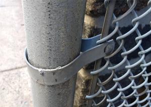 China chain link wire mesh fence 50mm x 50mm hot dipped galvanized chain wire tension band and clamp factory