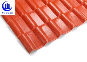 China Spanish ASA PVC Roofing Tile New Style Construction Synthetic Resin Roof Tile factory