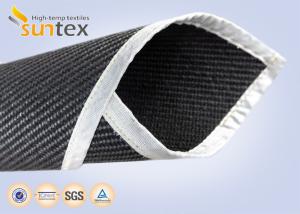 China Thermal Sheath High Temperature Fiberglass Cloth 78OZ Graphite Coated Heat Shield factory