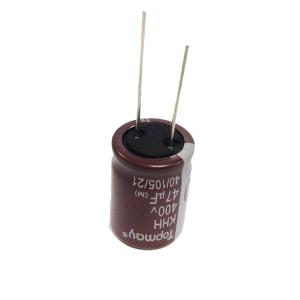 China 12000 Hours Aluminum Electrolytic Capacitor 47uF 400V Low ESR Capacitor factory