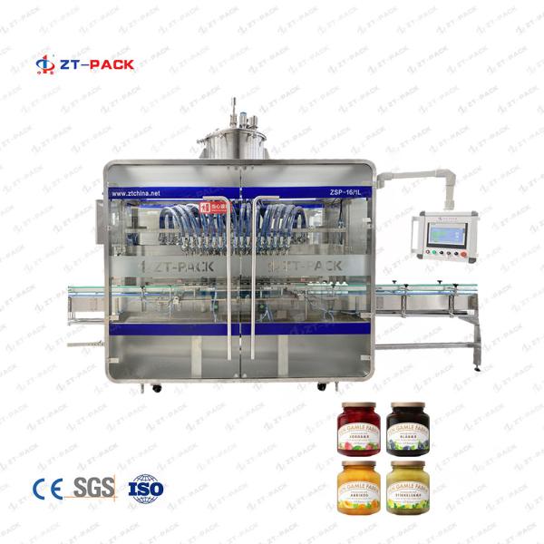 0.6-0.8mpa Tomato Sauce Filling Machine 220v Jam Jar Filler