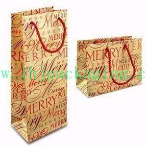 China luxury paper wine bag factory