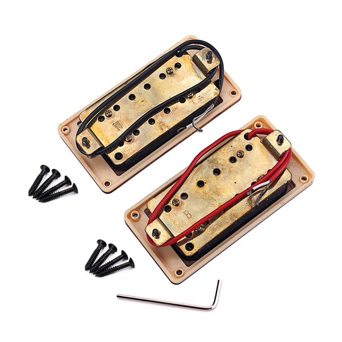 Maple Wood Humbucker Pickups Double Coil 6 String ST SG Guitar N9K/B16K Output with wrench