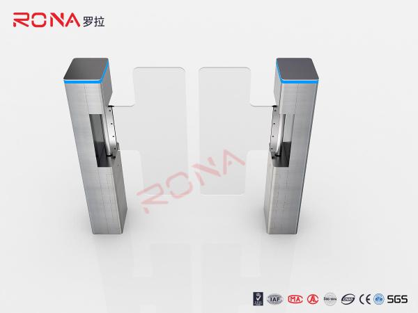 304 Stainless Steel Security Turnstile Entrance MCBF 3 Million Times Slim Waist