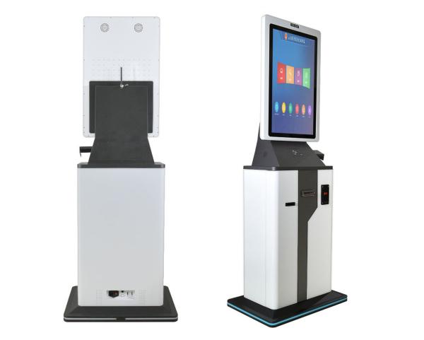 China Card Dispenser Self Check In Kiosk For Hotel Cash Payment factory